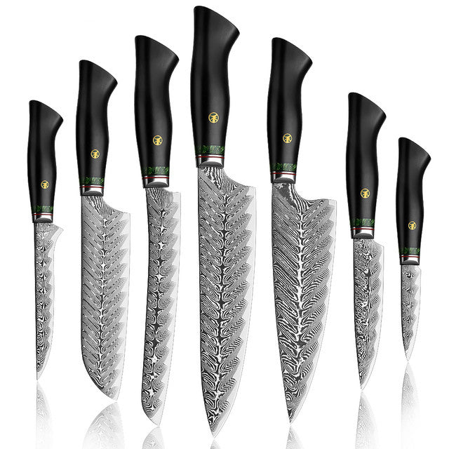 Set 7 Cutite Damascus Ebony, M25