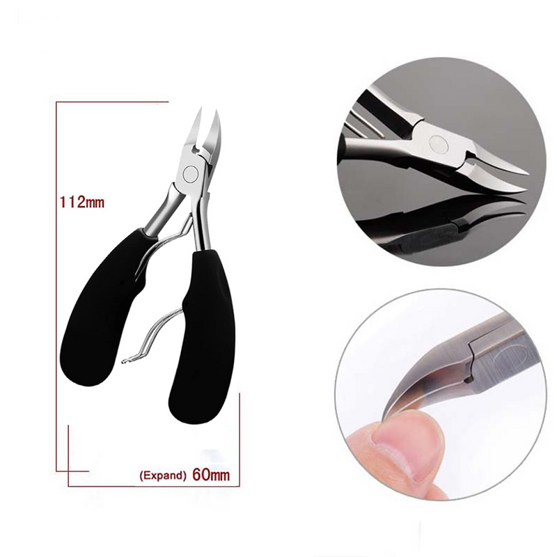 Set Cleste Unghii Medicinal, Otel Inoxidabil, Lame Perfect Ascutite de Calitate, Taiere Precisa