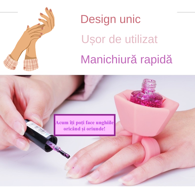 Set 3x Suport RING pentru manichiura , accesoriu manichiura, unghii perfecte