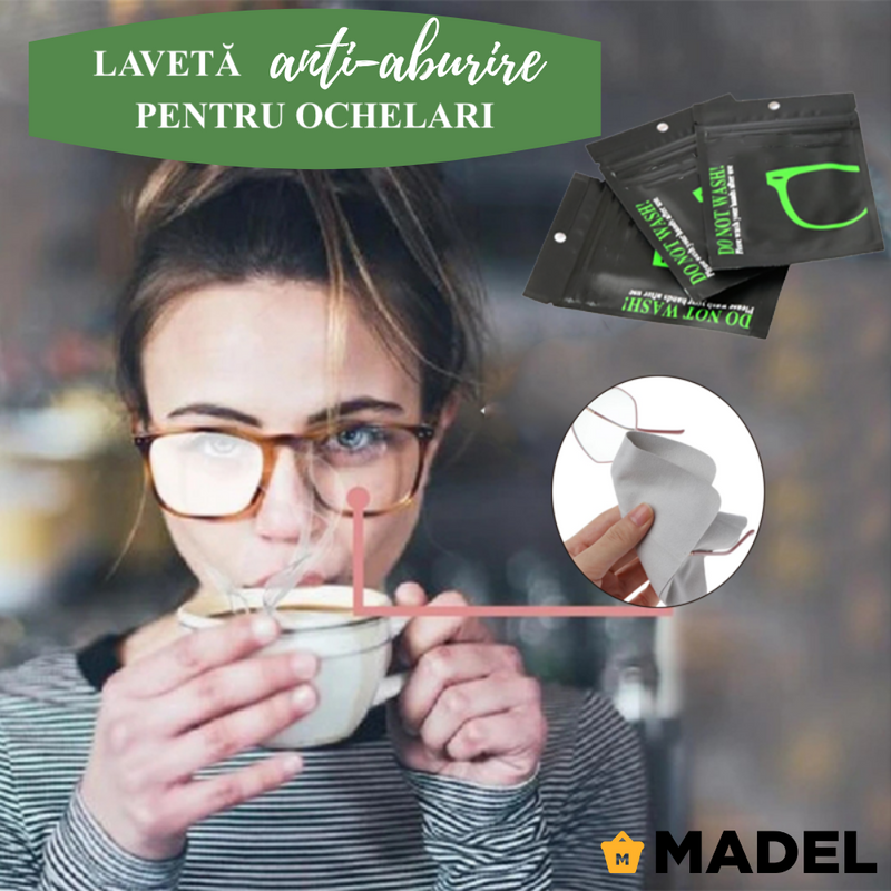 LAVETA Anti-aburire pentru ochelari