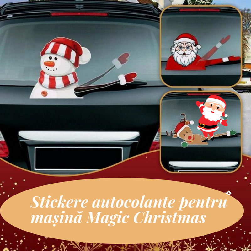 Stickere autocolante pentru masina Magic Christmas